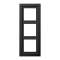 Cadre 3 postes / LS Design Titane Anthracite|Jung france-IUNALD2983AN