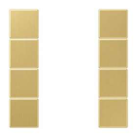 Kit touche complet 4 voies pour platine F50 / LS 990 Laiton doré|Jung france-IUNME2504TSAC