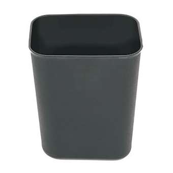 CORBEILLE rectangulaire noire 6.6L -- Vendu par 20 pièces|JVD-JVD8991420