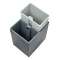 CORBEILLE tri rectangulaire 2 bacs|JVD-JVD8991261