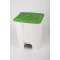 CONTAINER 70L blanc couvercle vert|JVD-JVD8991091