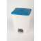 CONTAINER 70L blanc couvercle bleu|JVD-JVD8991090