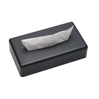 SANIBOX boîte mouchoirs rect. noire mat|JVD-JVD8991311