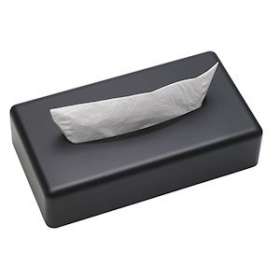 SANIBOX boîte mouchoirs rect. noire mat|JVD-JVD8991311