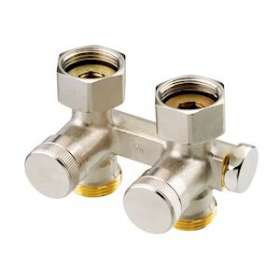 RLV-K Repartiteur droit pour radiateur 3/4 mâle|Danfoss-DFS003L0281