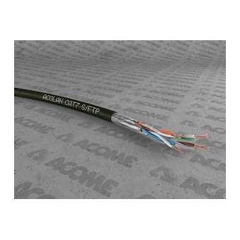 câble S/FTP cat7 Premium 4P touret 1000m noir Pe|Acome-ACOR7470A-T1000
