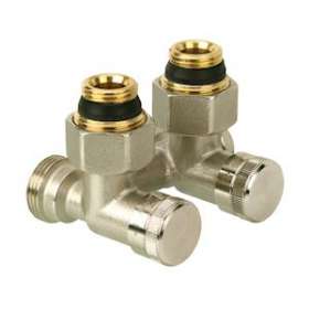 RLV-K Repartiteur équerre pour radiateur 1/2 femelle|Danfoss-DFS003L0282