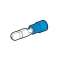 Clip mâle rond bleu (1,5 à 2,5 mm²) - Diam. 5 mm