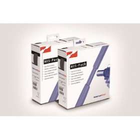 Gaine thermorétractable polyoléfine 2:1,HIS-PACK 25.4/12.7, noir, dévidoir de 5m|HellermannTyton-HNE30032540