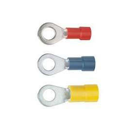 Cosse pré-isolée jaune à plage ronde section 4 à 6mm² bornage M4|Klauke-KKEB650-4E