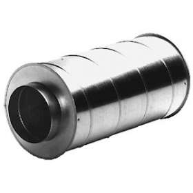 Silencieux acier galvanisé, longueur 700 mm, D de raccordement au réseau 160 mm|S&P France ( Unelvent )-UNE861552