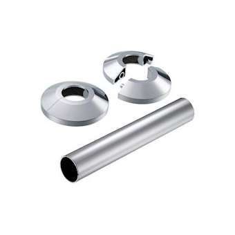 X-TRA Jeu de 2 rosaces et 1 tube Chromés|Danfoss-DFS013G3133