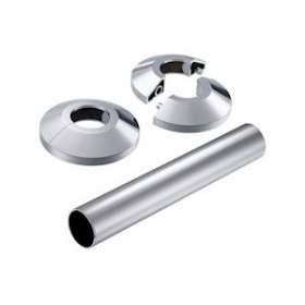 X-TRA Jeu de 2 rosaces et 1 tube Chromés|Danfoss-DFS013G3133