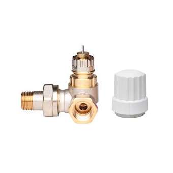 RA-IN 10 corps de robinet à Kv réglable, 3/8' angle à droite du radiateur|Danfoss-DFS013G6571