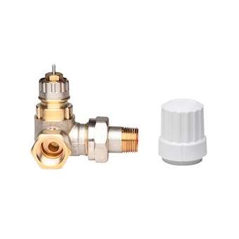 RA-IN 10 corps de robinet à Kv réglable, 3/8' angle à gauche du radiateur|Danfoss-DFS013G6572