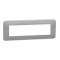 Unica Pro - plaque de finition - Alu - 8 modules|Schneider Electric-SCHNU411830