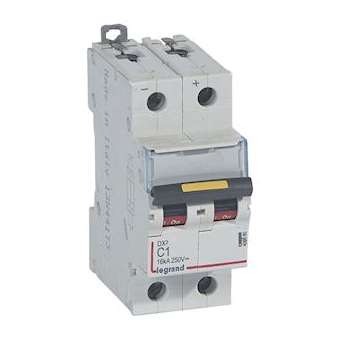 Disjoncteur DX³ 16kA - vis/vis - courant continu - 1A - courbe C - 2 modules|Legrand-LEG409560