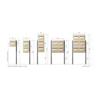 Porte avant B1-B3 CORAIL Collectif - Avec serrure - Beige|Maec-MAE0819071