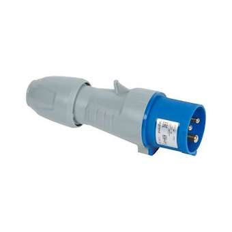 Fiche de puissance mâle avec terre 16A - 230V - droite - IP44 - 3 broches|Legrand-LEG090103