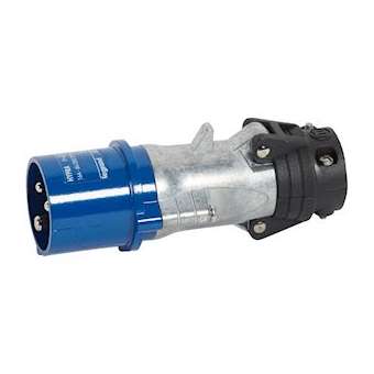 Fiche mobile droite Hypra IP44 16A - 200V~ à 250V~ - 2P+T - métal|Legrand-LEG052142