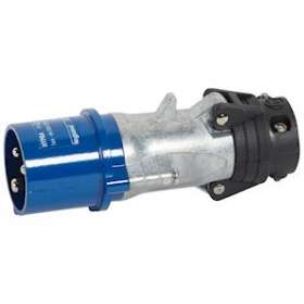 Fiche mobile droite Hypra IP44 16A - 200V~ à 250V~ - 2P+T - métal|Legrand-LEG052142