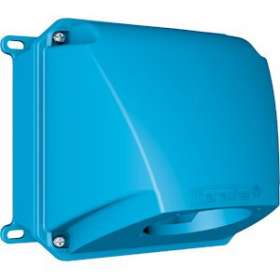 Boitier Poly bleu Size.1 +manchon incliné 70D M20|Marechal-MAR511C7M20
