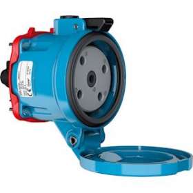 DECONTACTOR DS6 Socle Métal bleu Size.4 IP66/67 2P+T 90A 250V DC|Marechal-MAR3964209