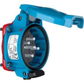 PN Socle Poly bleu Size.1 IP66/67 2P 30A 24V AC contacts inversés|Marechal-MAR01N408A001