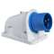 Socle connecteur PK saille inclinée, connexion vis, IP44, 32 A 3P+N+T 200-250 V