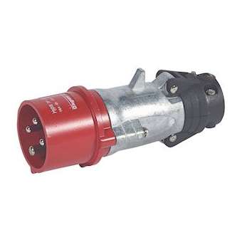 Fiche mobile droite Hypra IP44 16A - 380V~ à 415V~ - 3P+T - métal|Legrand-LEG052143