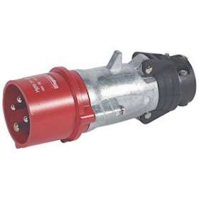 Fiche mobile droite Hypra IP44 16A - 380V~ à 415V~ - 3P+T - métal|Legrand-LEG052143