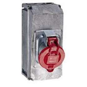 Prise saillie fixe Hypra IP44 63A - 380V~ à 415V~ - 3P+N+T - métal|Legrand-LEG053734