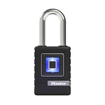 Cadenas biométrique 56mm - couverture en élastomère thermoplastique|Master lock europe-SKP4901EURDLHCC