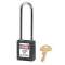 Cadenas Zenex Noir - Clé différente retenue - Anse 76 mm - Dia 6 mm|Master lock europe-SKP410LTBLK
