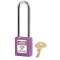 Cadenas Zenex Violet - Clé différente retenue - Anse 76 mm - Dia 6 mm|Master lock europe-SKP410LTPRP