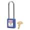 Cadenas Zenex Bleu - Clé différente retenue - Anse 76 mm - Dia 6 mm|Master lock europe-SKP410LTBLU