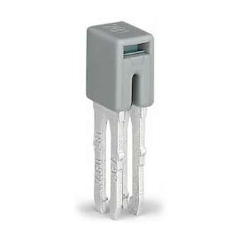 Contact de pontage horizontal In32 A/ Gris|Wago contact-WAG281-402