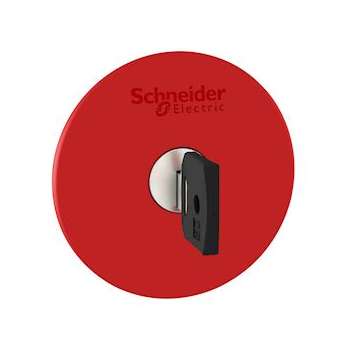 Harmony XB4 - tête bouton arrêt urgence - D60 - à clé 455 - rouge|Schneider Electric-SCHZB4BS964