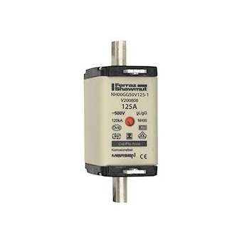 Fusible standard DIN taille NH00 - gG - 125A - 500V - Indicateur|Mersen ( ex ferraz shawmut )-FEZV200808