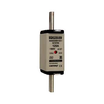 Fusible standard DIN taille NH0 - gG - 125A - 500V - Indicateur|Mersen ( ex ferraz shawmut )-FEZS218769