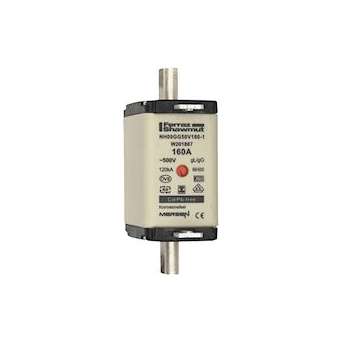 Fusible standard DIN taille NH00 - gG - 160A - 500V - Indicateur|Mersen ( ex ferraz shawmut )-FEZW201867