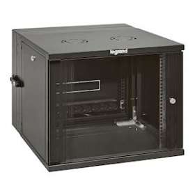 Coffret pivotant 19pouces livré monté Linkeo capacité 18U - 892x600x610mm|Legrand-LEG646224