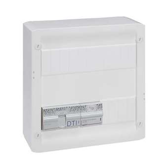 Coffret basique Drivia 13 modules à équiper 250x250mm avec 2 rails DIN|Legrand-LEG413025