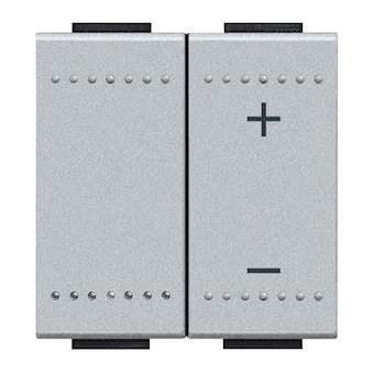 Variateur toutes lampes 2 fils sans neutre Livinglight - Tech - 2 modules|Bticino-TICNT4411N
