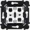 Mécanisme 2 VV ET/OU POUSSOIR ACIER SUPPORT BLANC POUR COLLECTION HITERA|Modelec-MD8087-020BACB