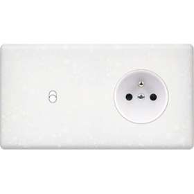 Façade HITERA TERRAZZO BLANC DOUBLE HORIZONTALE B1 PC|Modelec-MD8261-485