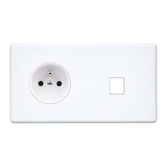 Façade HITERA BLANC SOFT DOUBLE HORIZONTALE PC M1|Modelec-MD8263-481