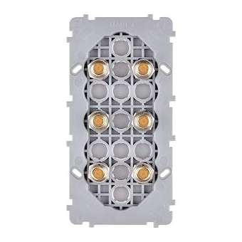 Mécanisme RENFORCE DORE DOUBLE VERTICALE 6 POUSSOIRS PUSH|Modelec-MD8074-246G