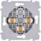 Mécanisme RENFORCE SIMPLE DORE 3 POUSSOIRS PUSH|Modelec-MD8074-143G