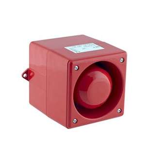Sirène fonte Aluminium 114dB 24Vcc IP66/67 1 son à distance|AE&T-APQDS10024